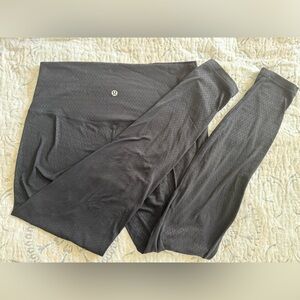 Lululemon Diverge Emboss Black Align Leggings